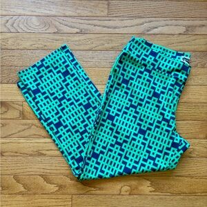 🍒4/$15 Mud Pie Geometric Patterned Pants in Blue and Green